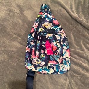 Vera Bradley crossover bag cute flowers, and fruits
